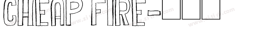 CHEAP FIRE字体转换